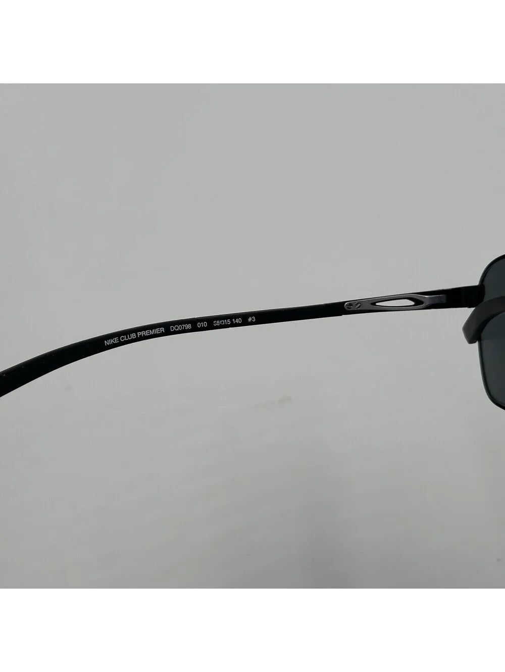 Nike Club Premier DQ0798G 010 Aviator Sunglasses Black Metal Frames Only 58.15